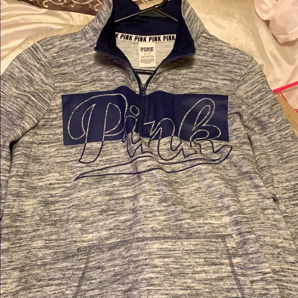 Pink half zip